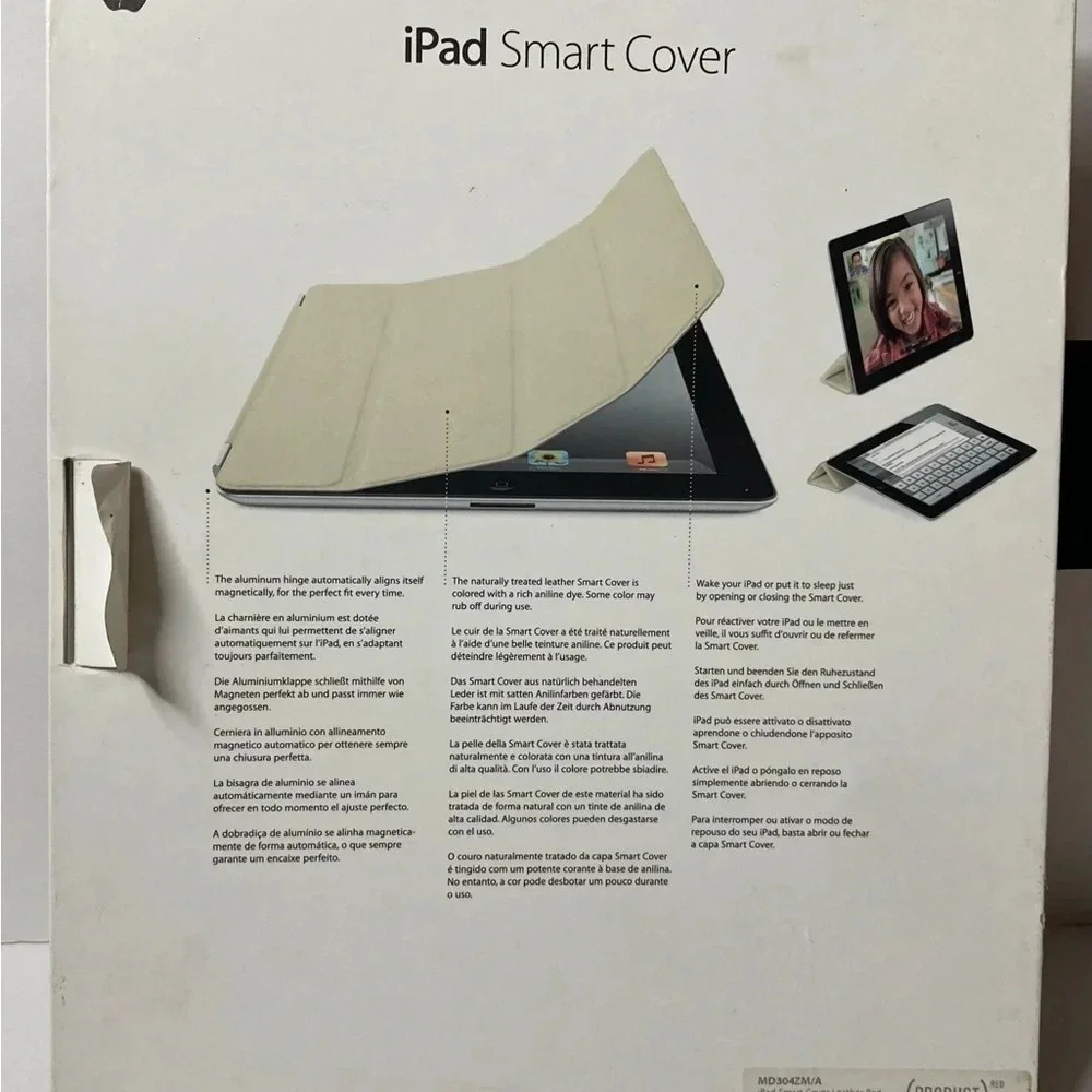 GENUINE Apple iPad Smart Cover in Red NIB NEW Compatible with iPad 2